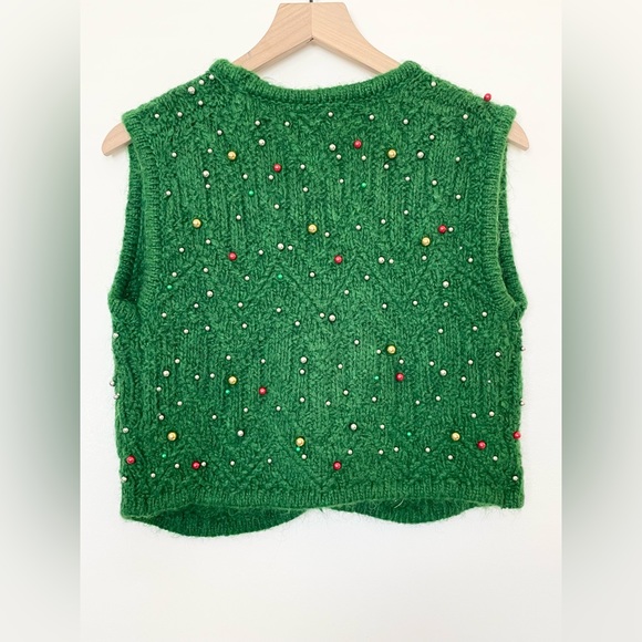 ZARA PEARL TRIM KNIT VEST 9598/374 294/020 - Picture 3 of 8